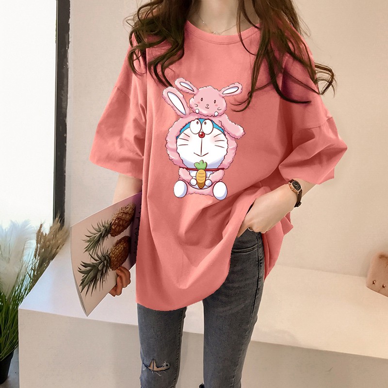 NRVP Áo Thun Ngắn Tay Dáng Rộng Thời Trang 2021 Dành Cho Nữ