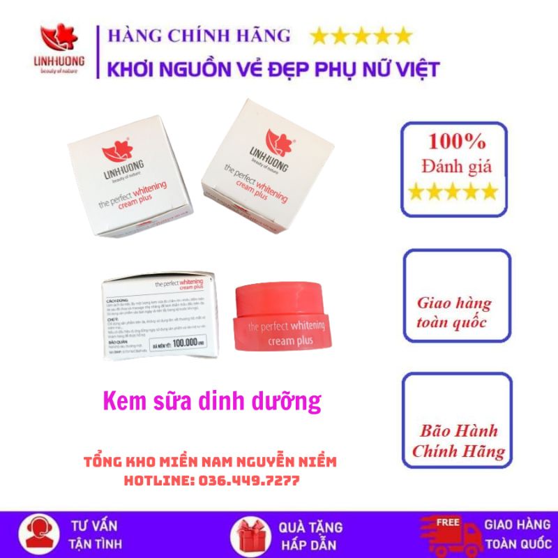 Kem sữa dinh dưỡng Linh Hương (mini THE PERFECT WHITENING CREAM PLUS)