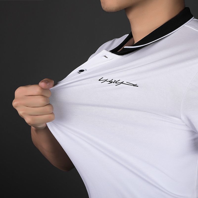 Áo Thun Polo Ngắn Tay 100% Cotton Thời Trang Cho Nam