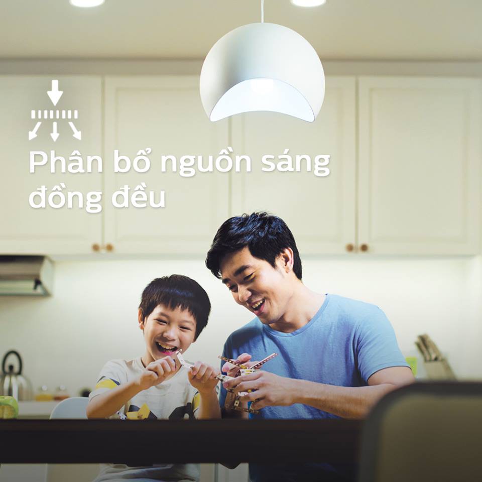 ( Hàng chính hãng, bảo hành 2 năm) Bóng LED Buld Philips My Care bảo vệ mắt 8W