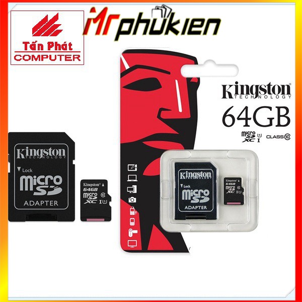 THẺ NHỚ MICROSD KINGSTON 64GB CLASS 10 - MrPhukien