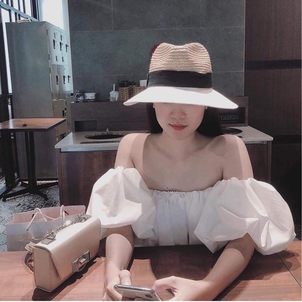 Áo Trễ Vai Tay Bồng Sexy