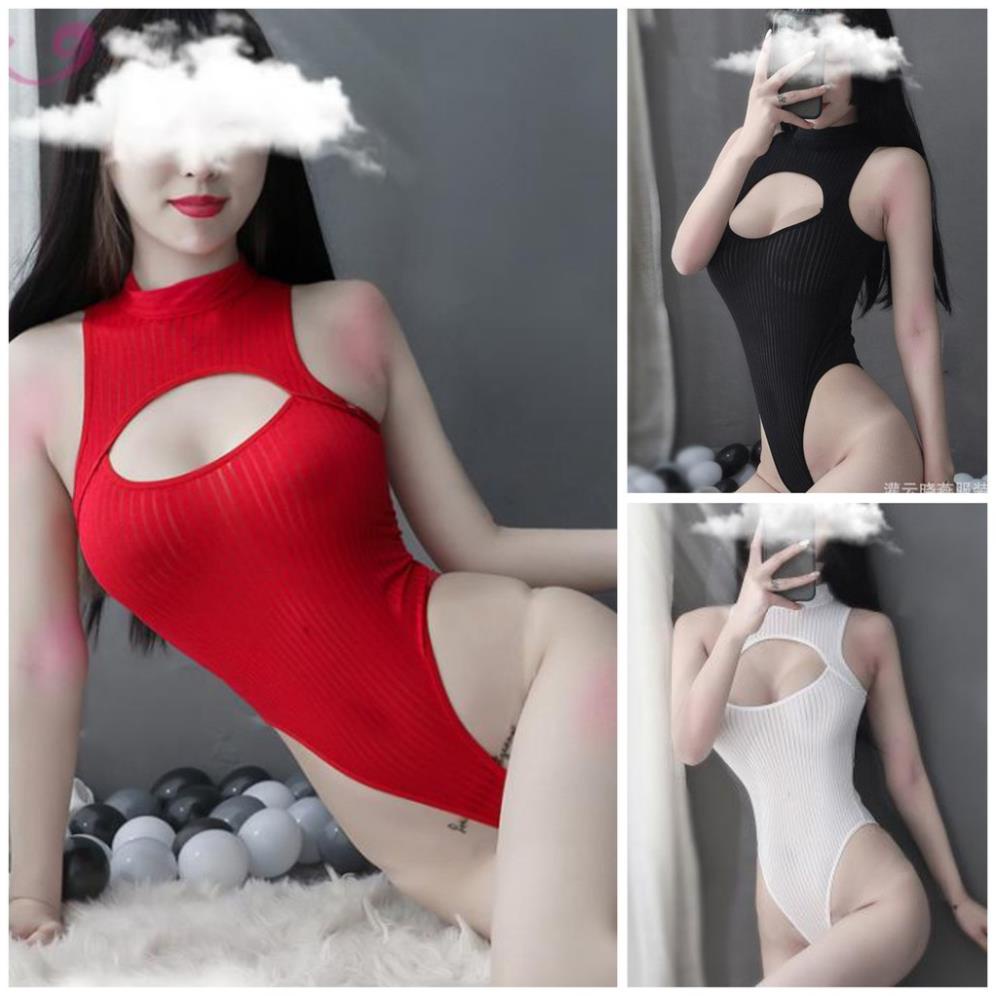 Đồ ngủ liền thân bodysuit thun gân Siêu gợi cảm L126