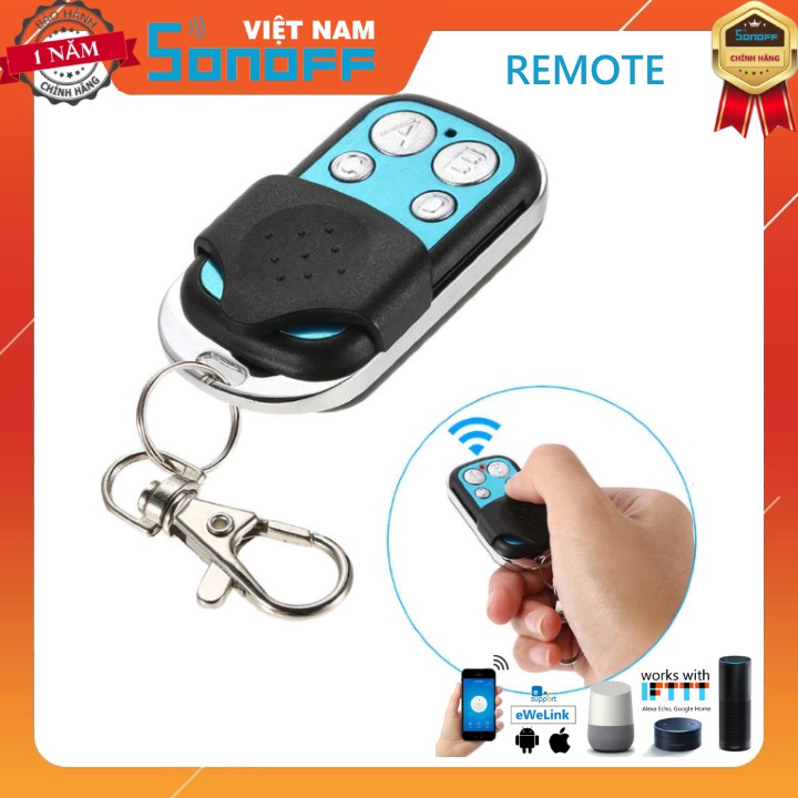 Remote Điều Khiển Từ Xa 4 Nút RF 433Mhz Sonoff