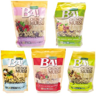 Ngũ Cốc Bakalland Muesli 5 Loại Hạt, Trái Cây Và Mật Ong Gói 300G