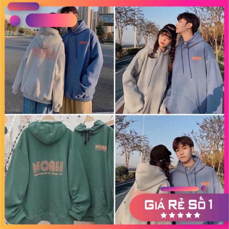 Hoodies mũ NOAH nỉ cotton full màu unisex