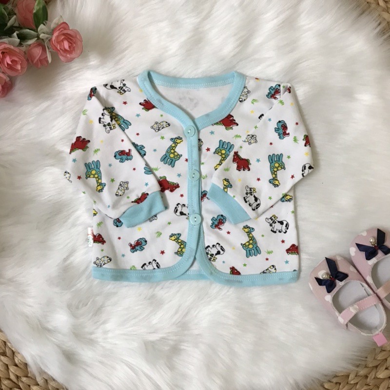 [Được chọn mẫu] Áo khoác sơ sinh không nón cho bé trai, bé gái từ sơ sinh đến 8kg | BigBuy360 - bigbuy360.vn