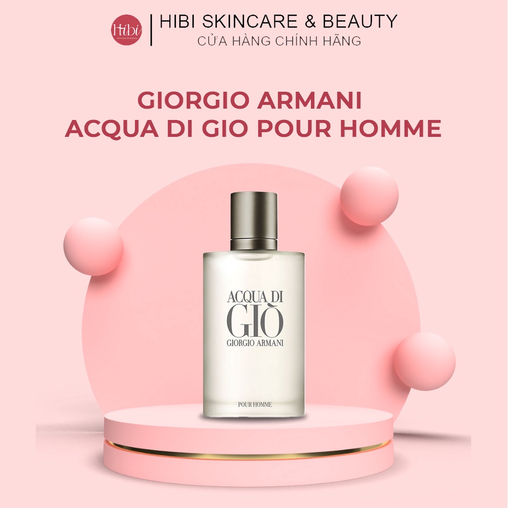 (CHÍNH HÃNG) Nước Hoa Giorgio Armani Acqua Di Gio Pour Homme Phong Cách Hấp Dẫn, Tươi mát, Nam tính, Tinh Tế 30ml