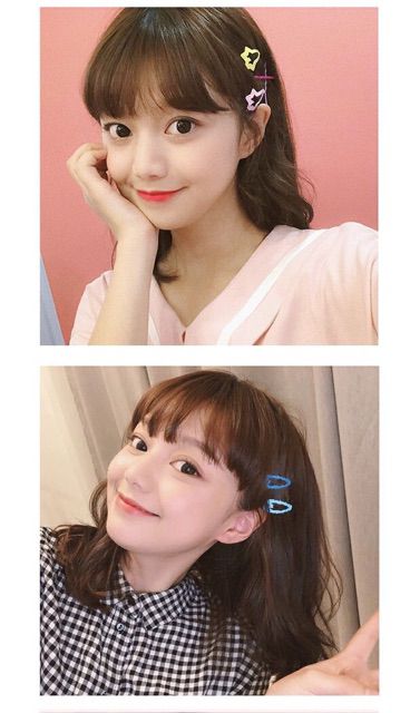Set 6 Kẹp tóc Phong cách Hàn Quốc dễ thương siêu cute hot hit giá rẻ nhiều mẫu nhiều màu