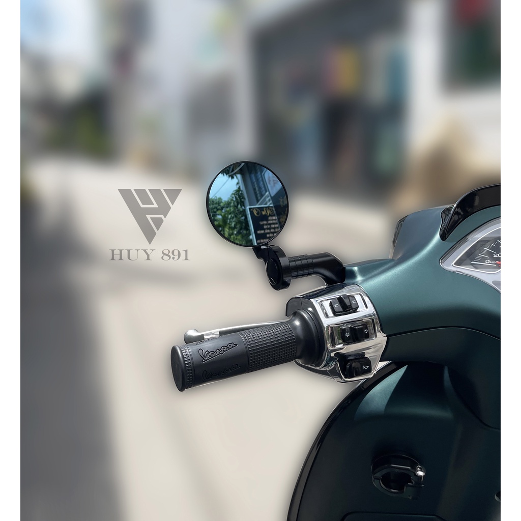 Kính tròn nhôm CNC cho xe Vespa Honda Yamaha