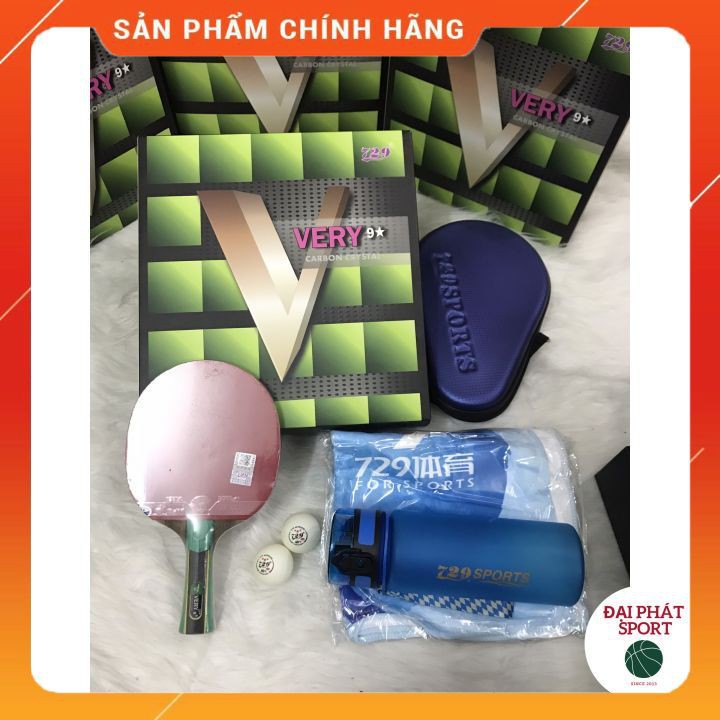 [CHÍNH HÃNG] Vợt Bóng Bàn Very 729 9 Sao Cao Cấp, tặng bình nước, khăn lau mồ hôi