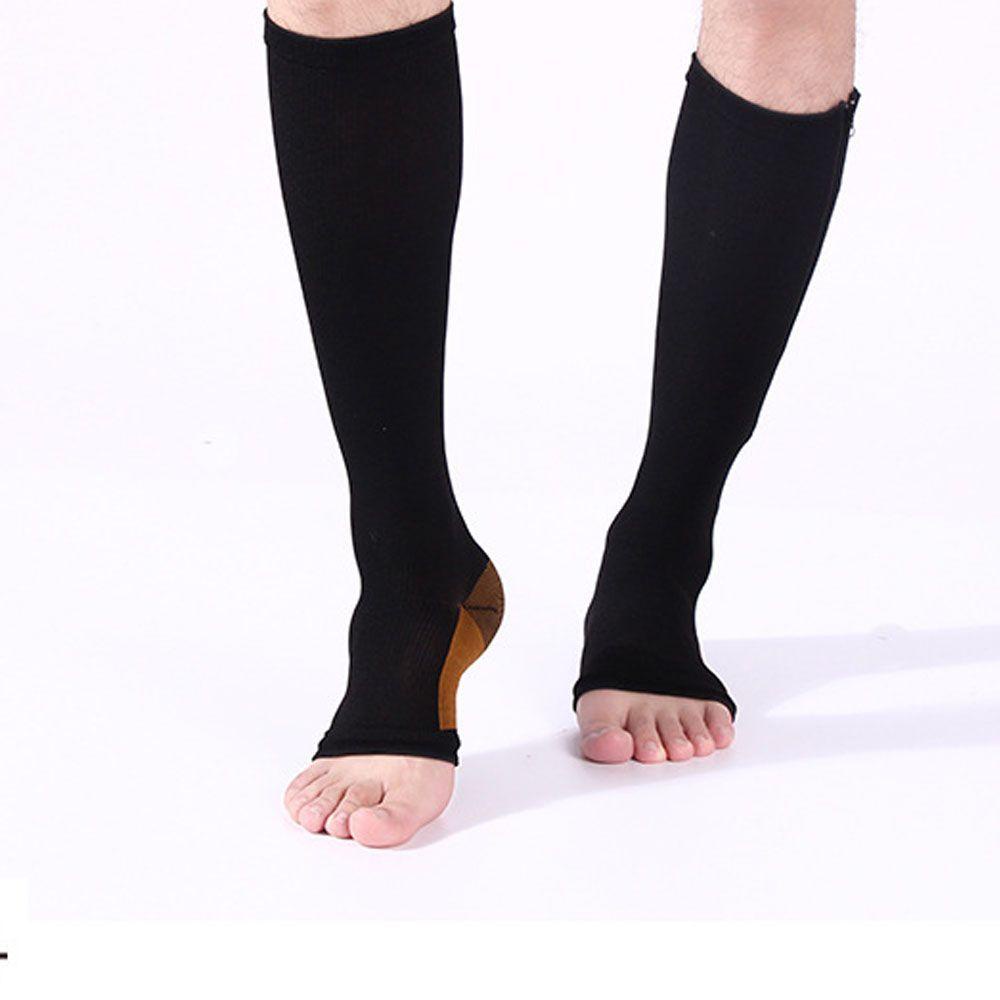 Vớ Nén Chân Dài Có Khóa Kéo Hỗ Trợ Lưu Thông Tuần Hoàn Tuần Hoàn Khí Nén Cho Nữ