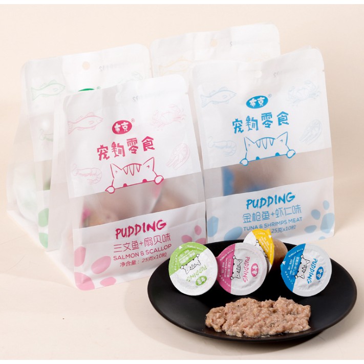 Pudding thịt cá cho mèo