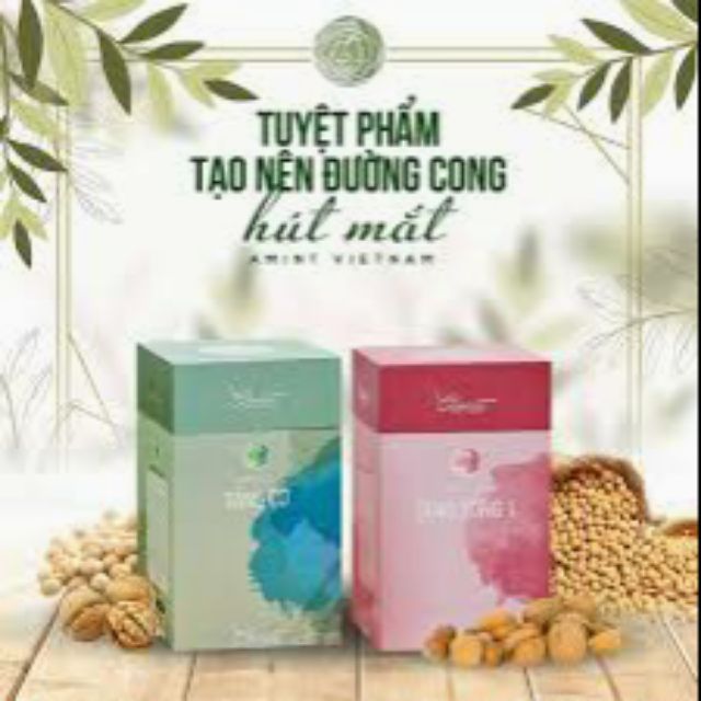 COMBO TĂNG VÒNG 1-VÒNG 3 AMINT ( kèm theo quà+thực đơn+bài tập massage bấm huyệt+freeship khi mua hàng)