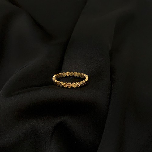 Nhẫn Kim Tiền May Mắn Mẫu Mới Titan Ko Đen TT 3427