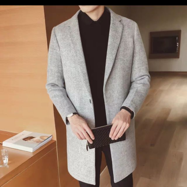 Áo dạ măng tô nam lẻ sz(Order)