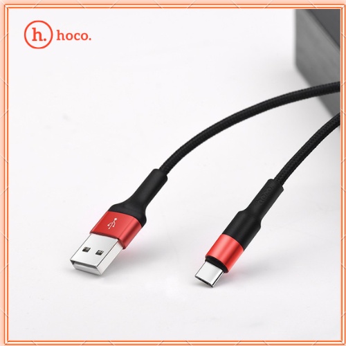 Cáp Sạc Hoco X26 Chính Hãng - Dây Sạc Nhanh 2.4A Dây Dù Chống Đứt Dài 1M, hỗ trợ truyền dữ liệu cho hầu hết các dòng máy