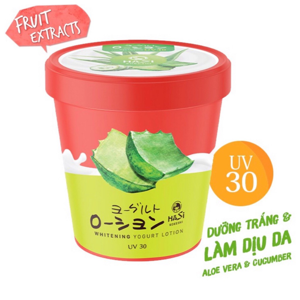 Lotion dưỡng thể trắng da Hasi Yogurt & trái cây 180g | WebRaoVat - webraovat.net.vn