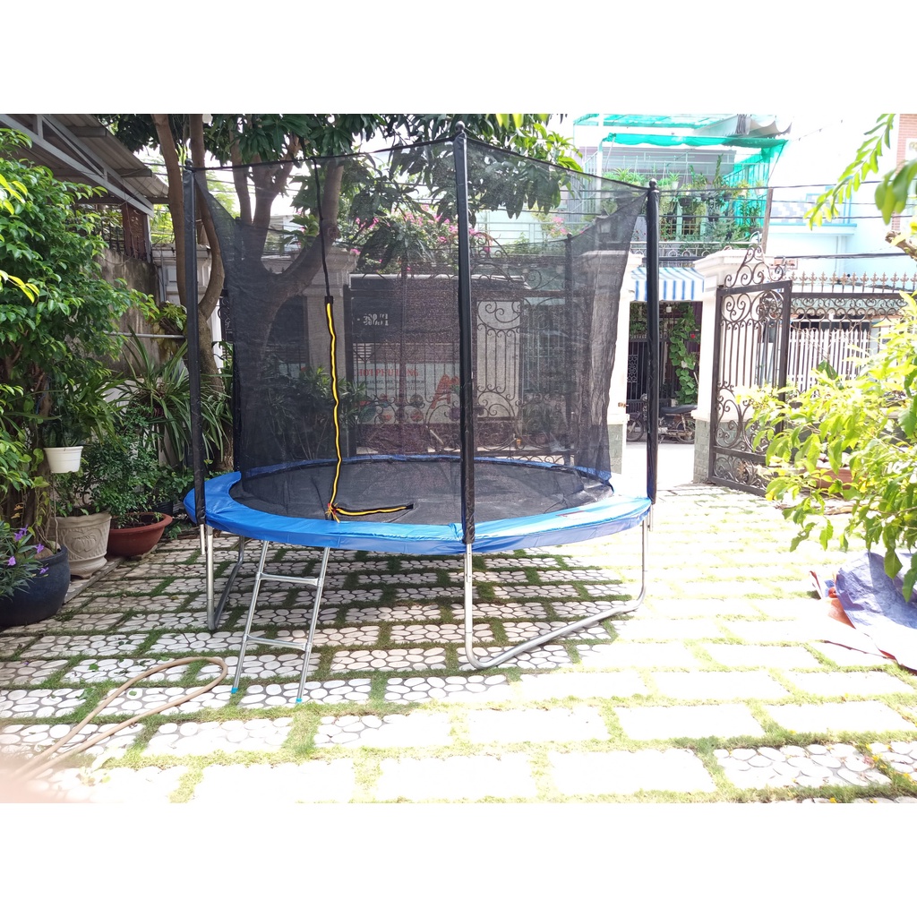 Bạt nhún lò xo(trampoline), sàn nhún bật nhảy cho người lớn, trẻ em đường kính 305cm