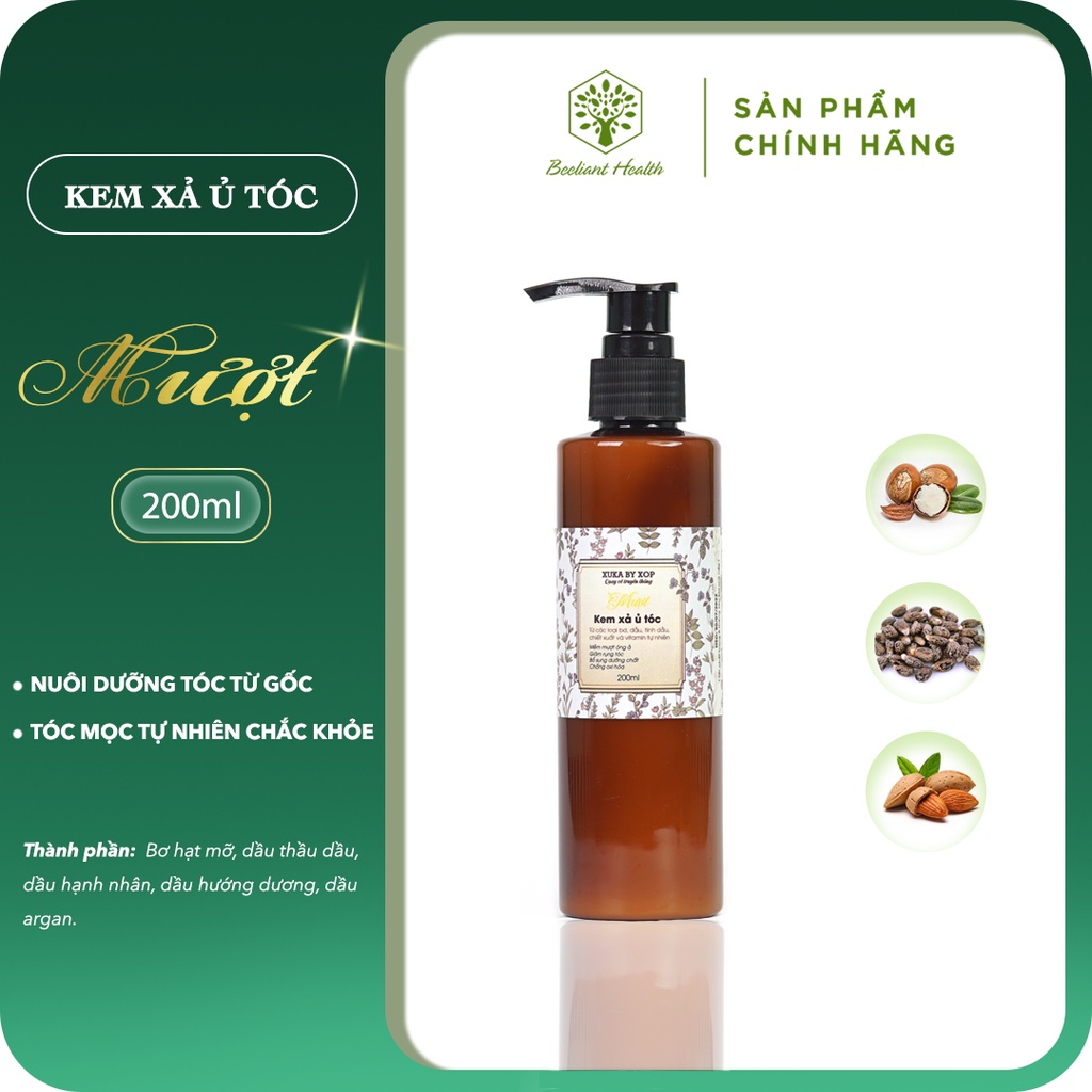 Kem xả ủ tóc truyền thống MƯỢT 200ml thanh phần thiên nhiên nuôi dưỡng từ góc đến ngọn