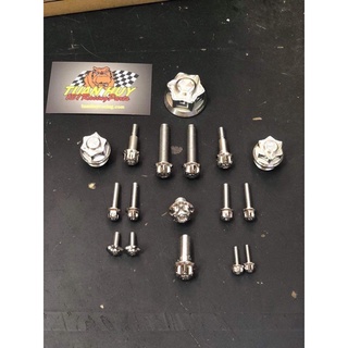 full ốc salaya inox 304 dàn đầu 14 con cho honda sonic suzuki satria raider