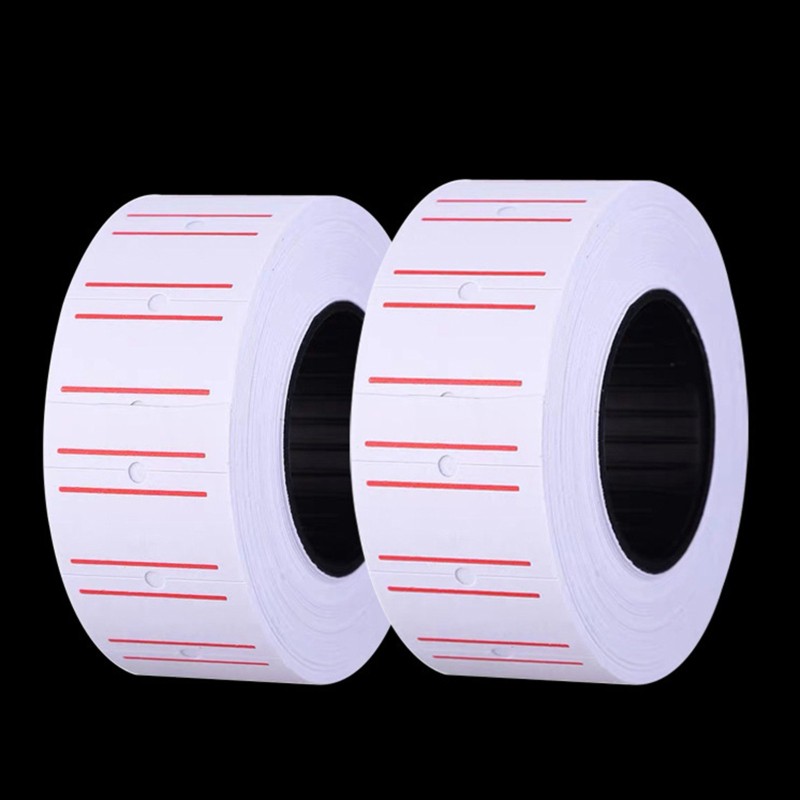 10 Rolls Self Adhesive Price Labels Paper Tag Sticker Single Row for Price Gun