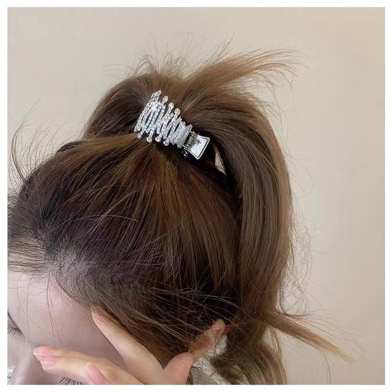 Kẹp Tóc Càng Cua Đính Đá Ngọc Trai Phụ Kiện Thời Trang Cho Nữ AB115