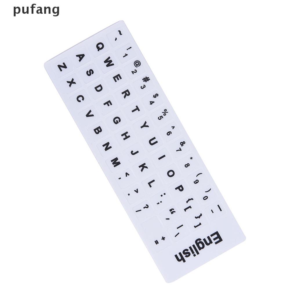 Miếng Dán Bàn Phím Chữ Tiếng Anh Màu Trắng Đen Dành Cho Bất Kỳ Máy Tính PC Laptop