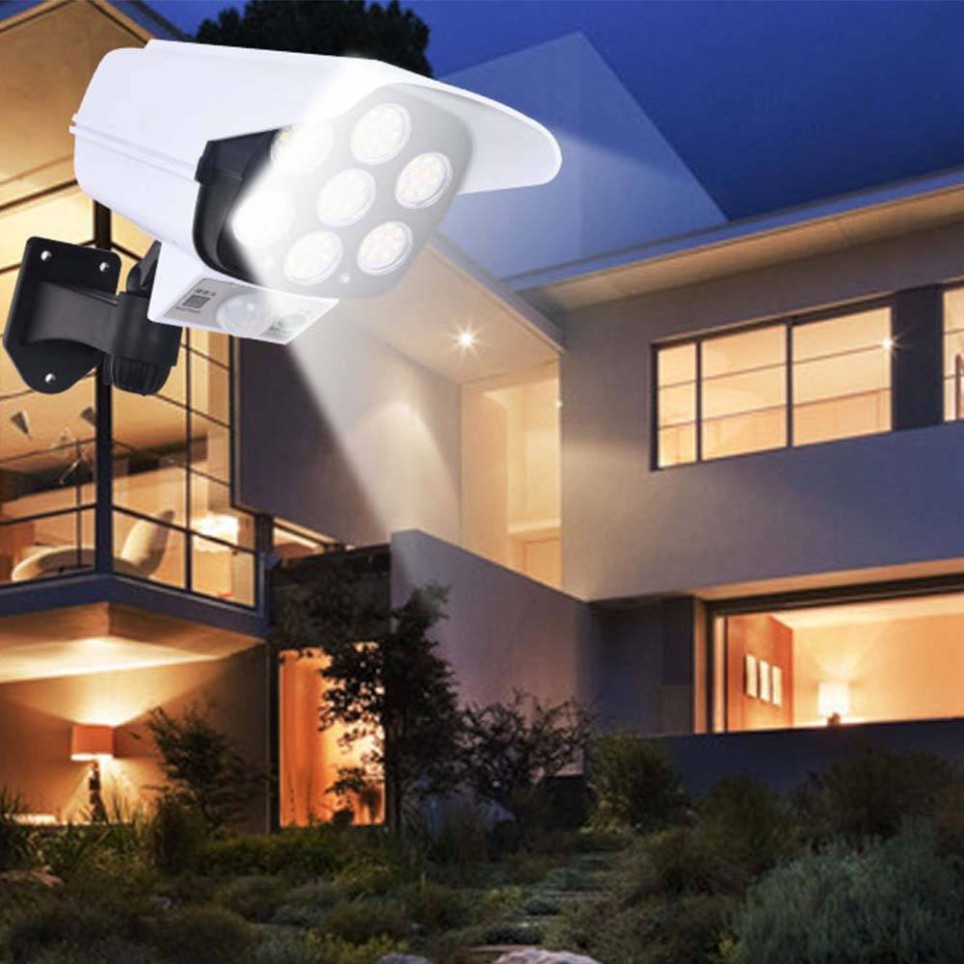 Đèn Cảm Biến Năng Lượng Mặt Trời Chống Nước Đèn Led Giả Camera Chống Trộm Tiết Kiểm Điện Cảm Ứng Xa 5m - 1 Đổi 1 | BigBuy360 - bigbuy360.vn