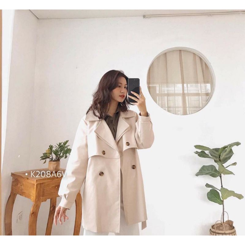 ÁO KHOÁC KAKI MANTO KÈM ĐAI