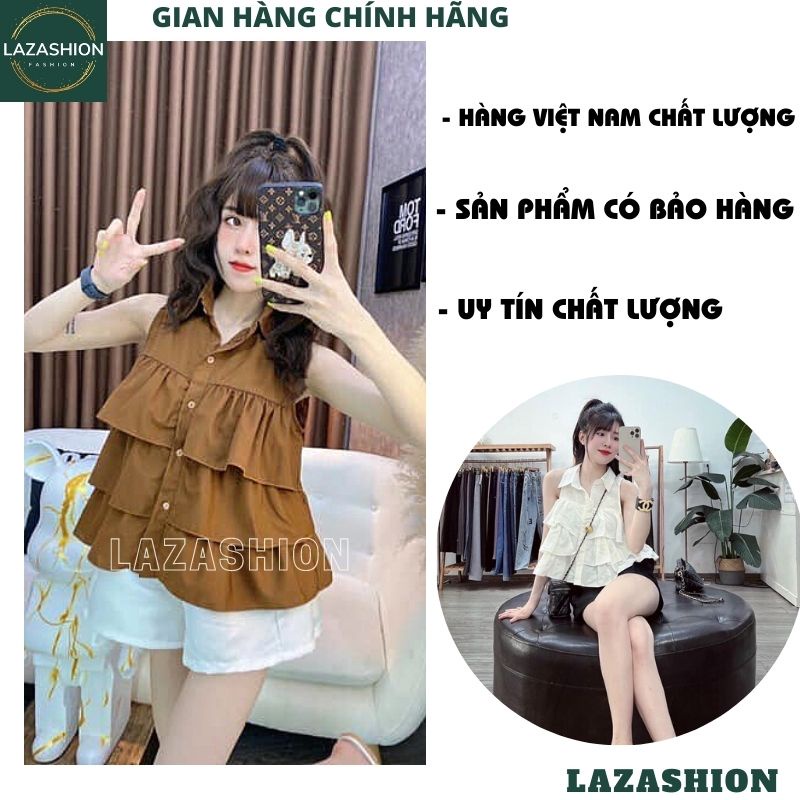 Áo sơ mi nhiều tầng kiểu dáng hàn quốc ulzzang tiểu thư bánh bèo dễ thương, áo kiểu nữ - LAZASHION