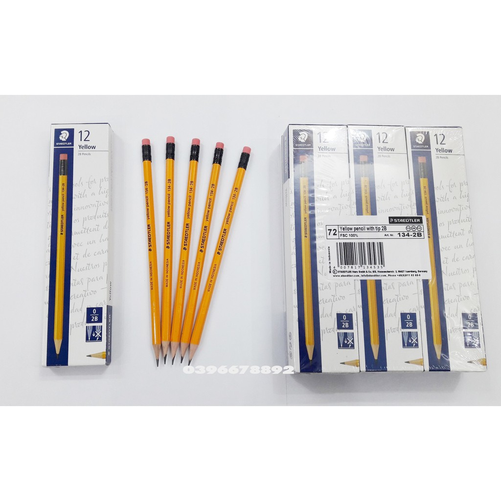 Hộp 12 bút chì Đức STAEDTLER 2B/HB