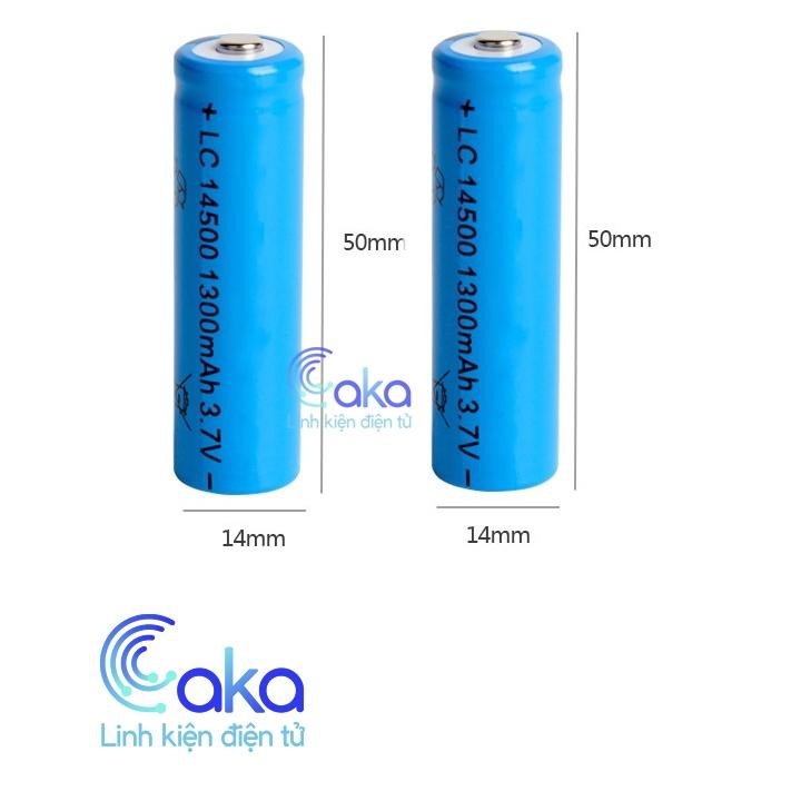 Pin Sạc 14500 1200mAh 3.7V Kích thước pin AA