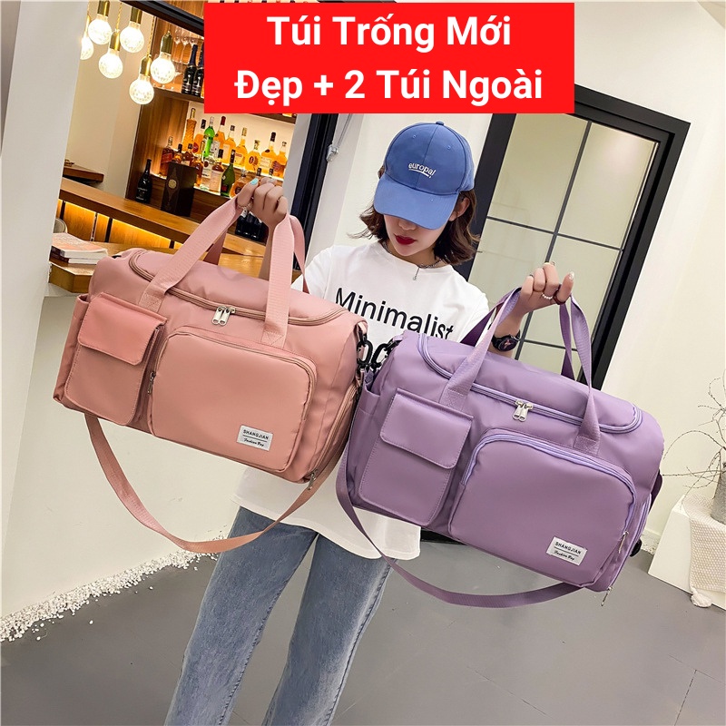 Túi trống du lịch nữ BOXE mẫu new thể thao, túi tập gym nam có ngăn để giày mới 2022