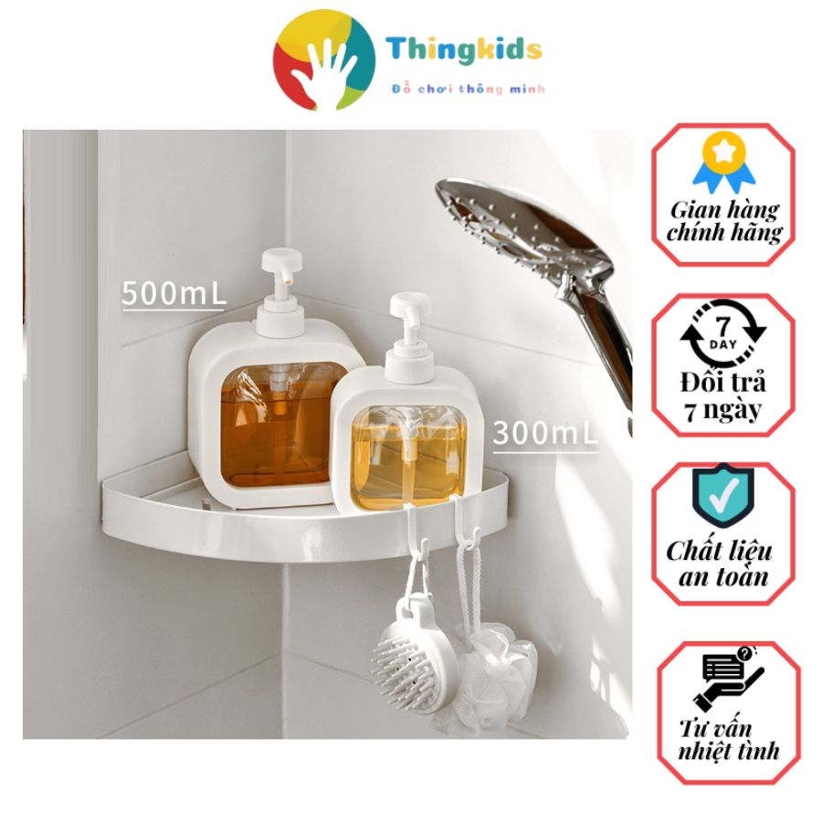 Bình Đựng Sữa Tắm Dầu Gội Sữa Rửa Tay Dạng Nhấn 300ml 500ml - Thingkids