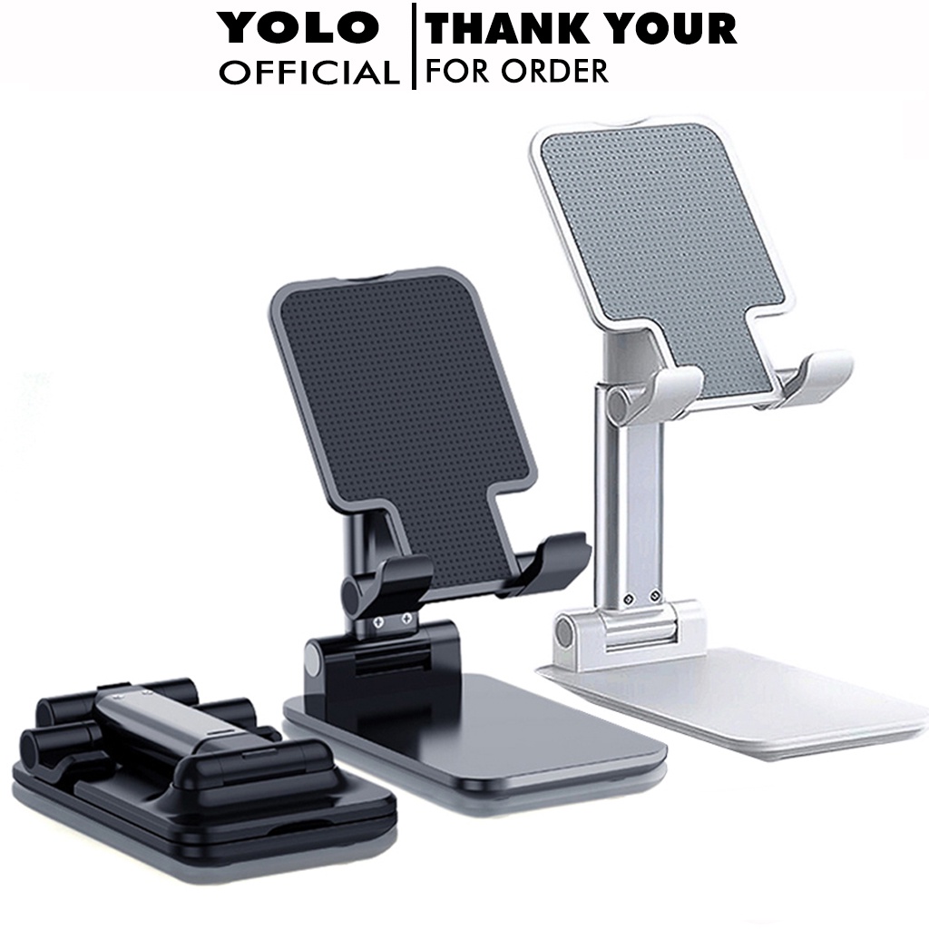 Giá đỡ điện thoại để bàn gấp gọn đa năng chất liệu nhựa cao cấp Yolo Official