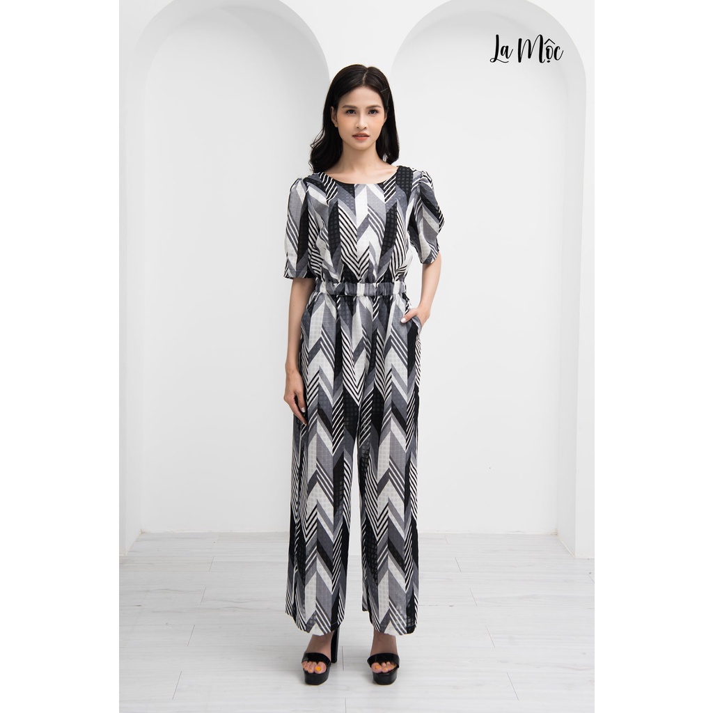 Jumpsuit Chiffon Ống Rộng Lưng Thun Maxivic, La Mộc - LM72110