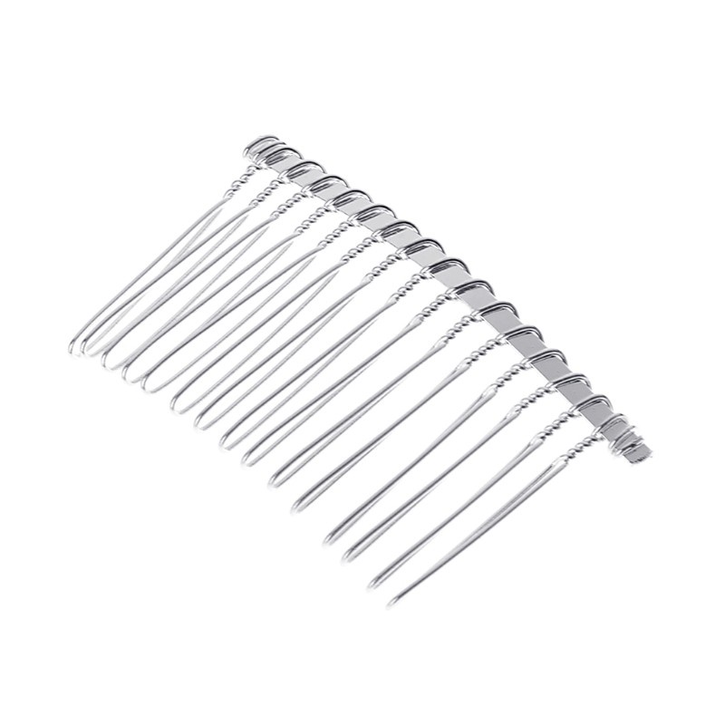 Lược cài tóc 15 răng bằng hợp kim tùy chọn màu sắc