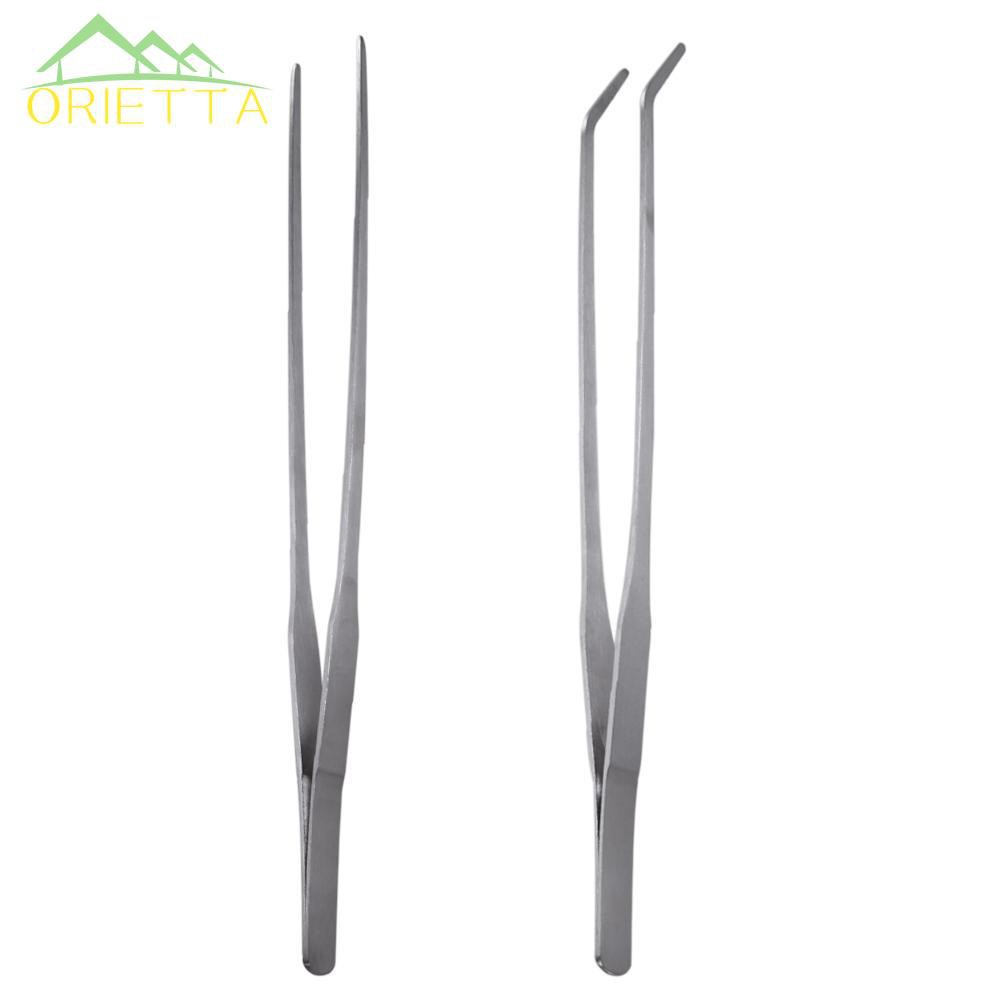 Kẹp kim loại đầu thẳng/cong dài 27cm hỗ trợ dọn dẹp vệ sinh bể thủy sinh