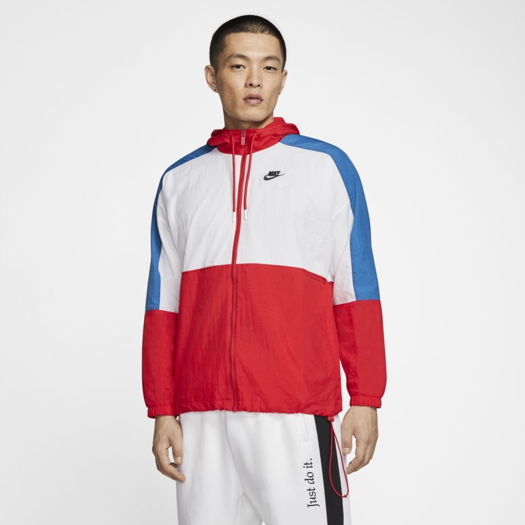 Áo khoác Nike chính hãng Retro Woven Jacket - Đỏ / Trắng / Xanh
