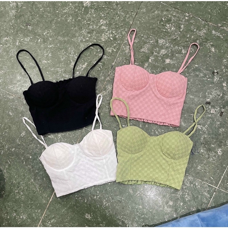 Áo 2 dây xốp cúp ngực kèm mút ngực sịn sò
