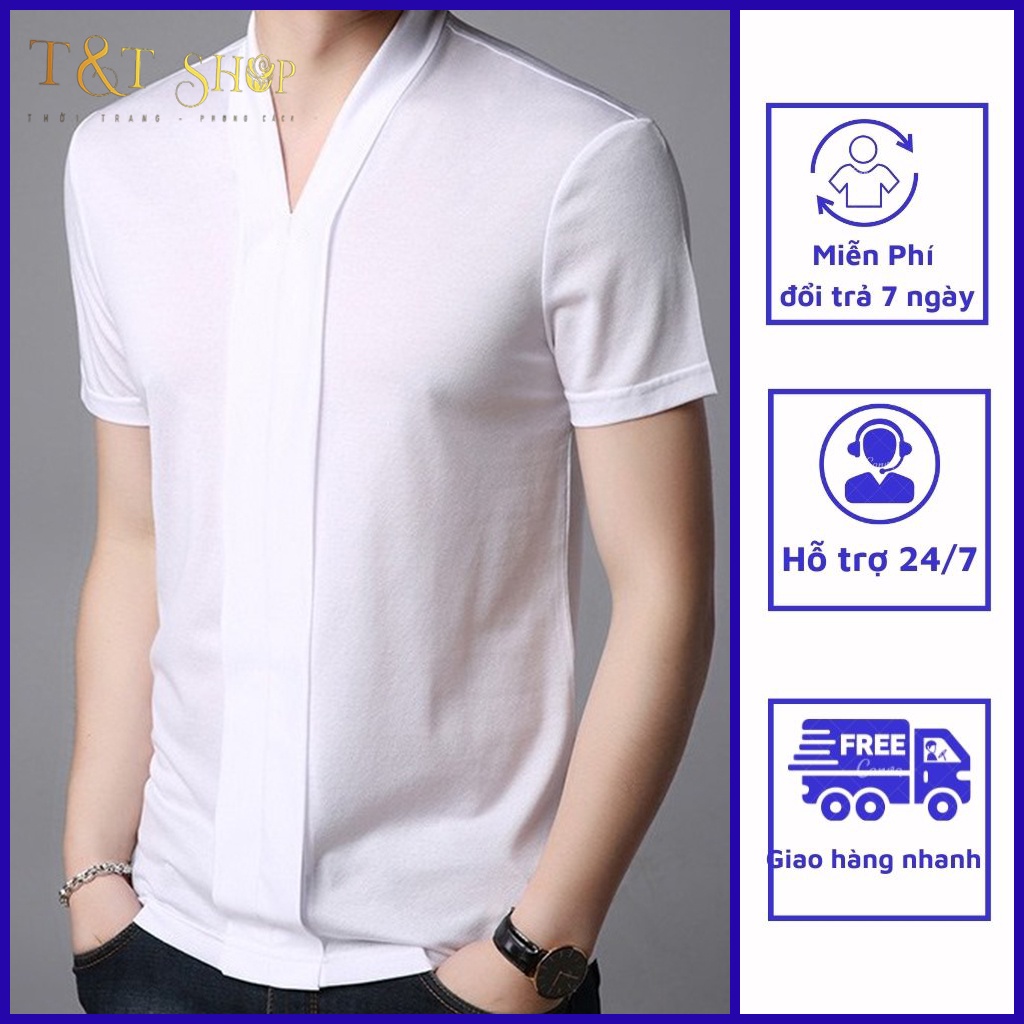 Áo thun nam, Áo phông nam  cộc tay Hàn Quốc form ôm body phù hơp với thời tiết mua hè mã N15