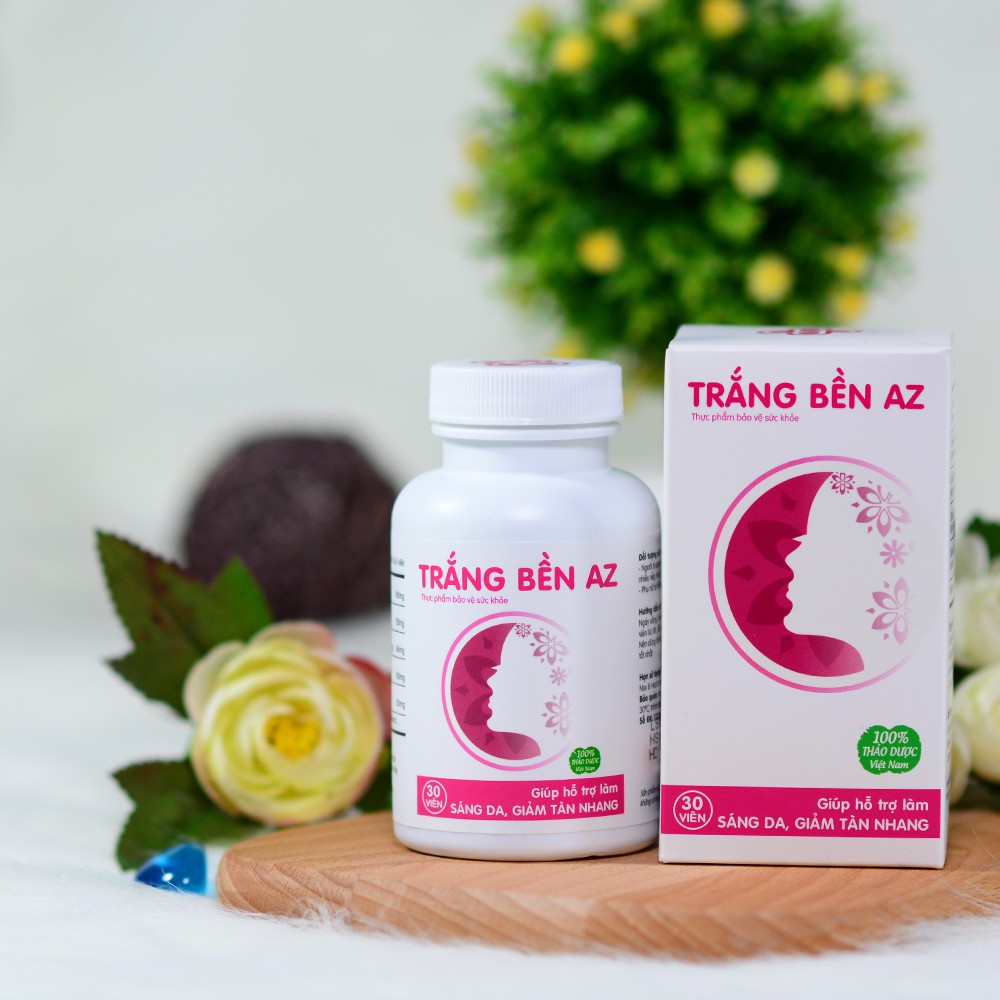 COMBO 3 HỘP Viên Uống Trắng Bền AZ - Sáng Da, Mờ Nếp Nhăn (Hộp 30 Viên) | BigBuy360 - bigbuy360.vn