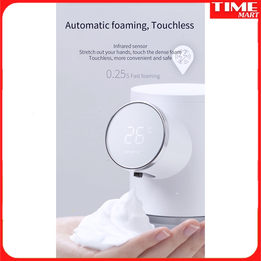 [CHÍNH HÃNG] Máy phân phối xà phòng lỏng tự động D101 Cảm biến tích hợp, màn hình led. Bọt cảm ứng [TIME_MART ]