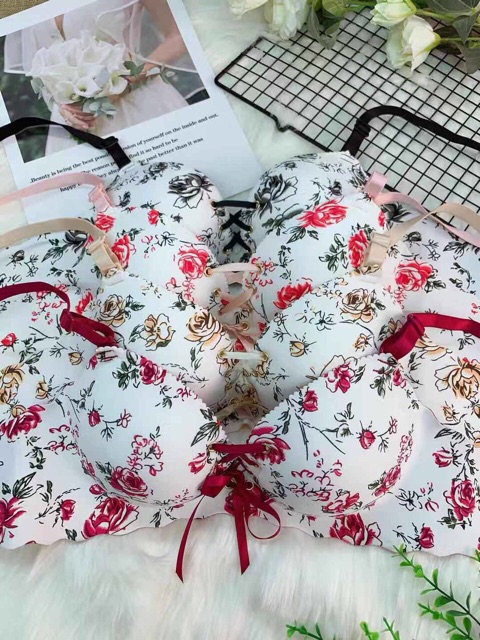 Áo bàn tay dây rút siêu nâng ngực hoạ tiết Hoa Mẫu Đơn | BigBuy360 - bigbuy360.vn