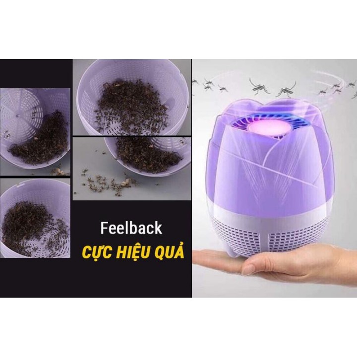 Đèn bắt muỗi Hoa Sen - Công nghệ nhật bản , bắt muỗi thông minh , bảo hành chính hãng 12 tháng
