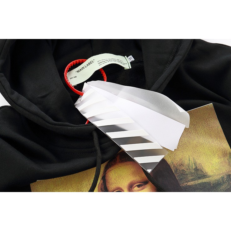 Áo Hoodie Off White In Hình Mona Lisa Độc Đáo Cá Tính