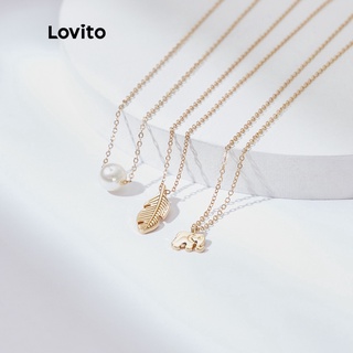 Dây chuyền lovito ngọc trai thanh lịch l31ld022