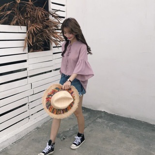 Áo sơ mi bánh bèo mẫu mới