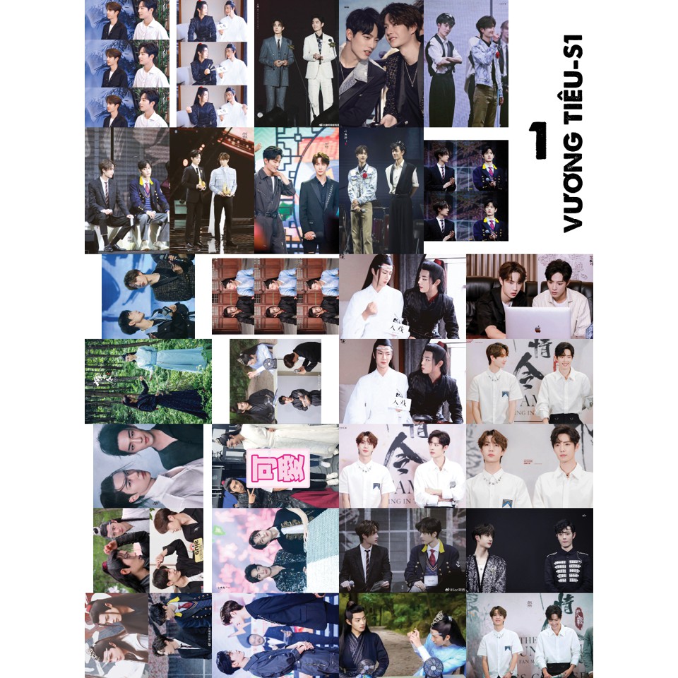 Combo 30 ảnh Vương Tiêu   6x9 ép nhựa siêu xinh